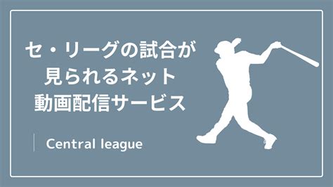 【2024年版】セ・リーグの試合が見られるネット動画配信比較 .